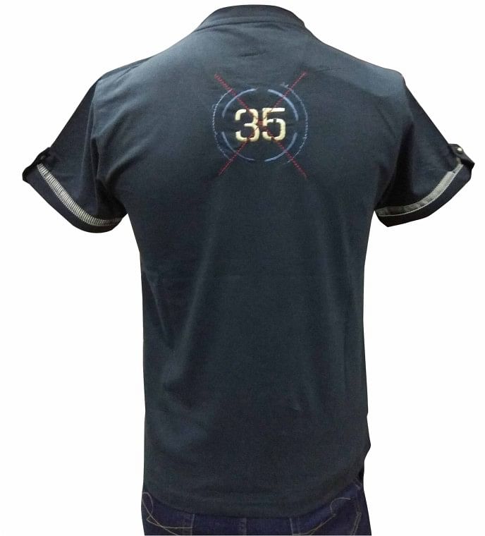 MT DIESEL - Navy V-neck T-shirt