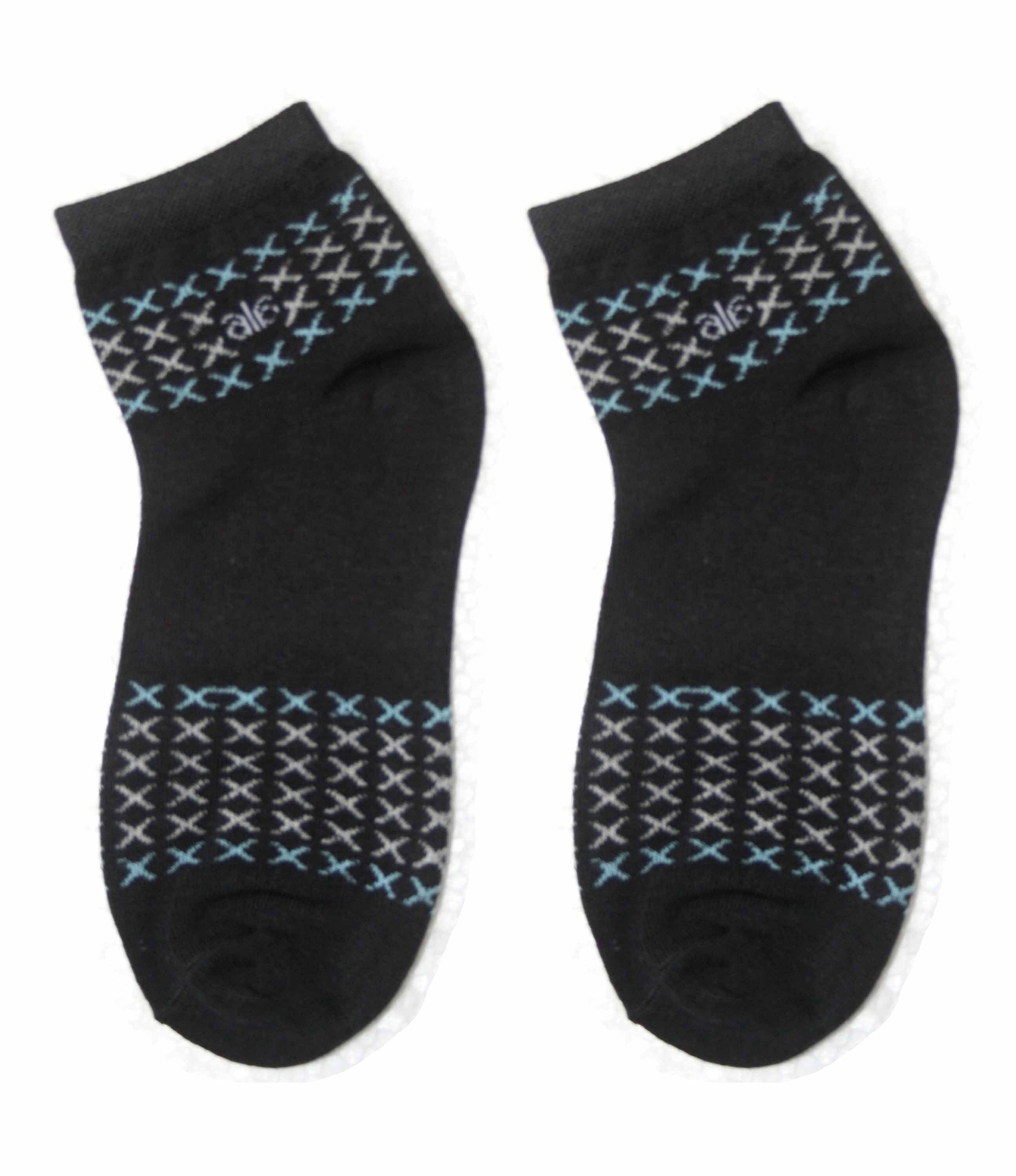 Foxy Cotton Men Socks - Ankle-BG-Mn-Ankle -003-BLK