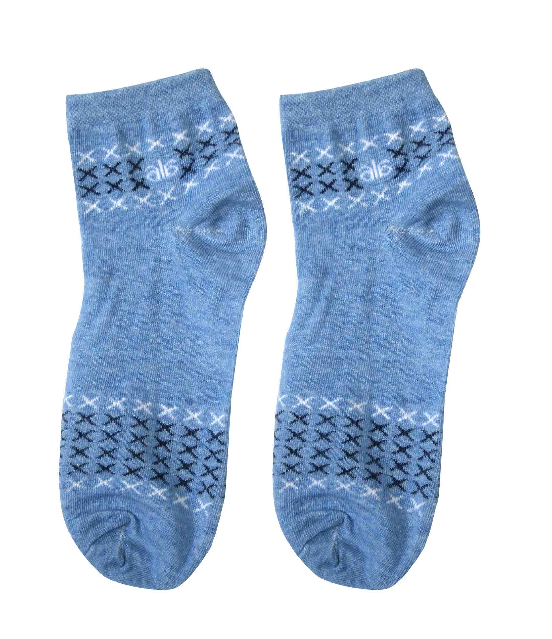 Foxy Cotton Men Socks - Ankle-BG-Mn-Ankle -003-LBU
