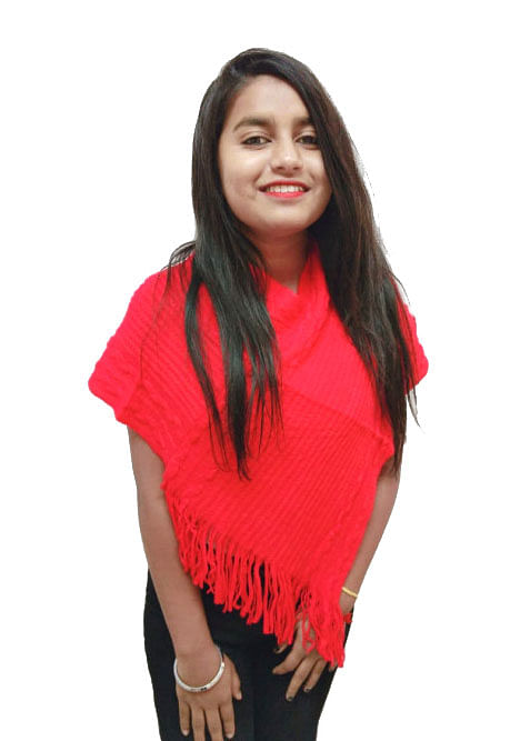 WOMEN TOP-RED-WT OUTER D NO 05