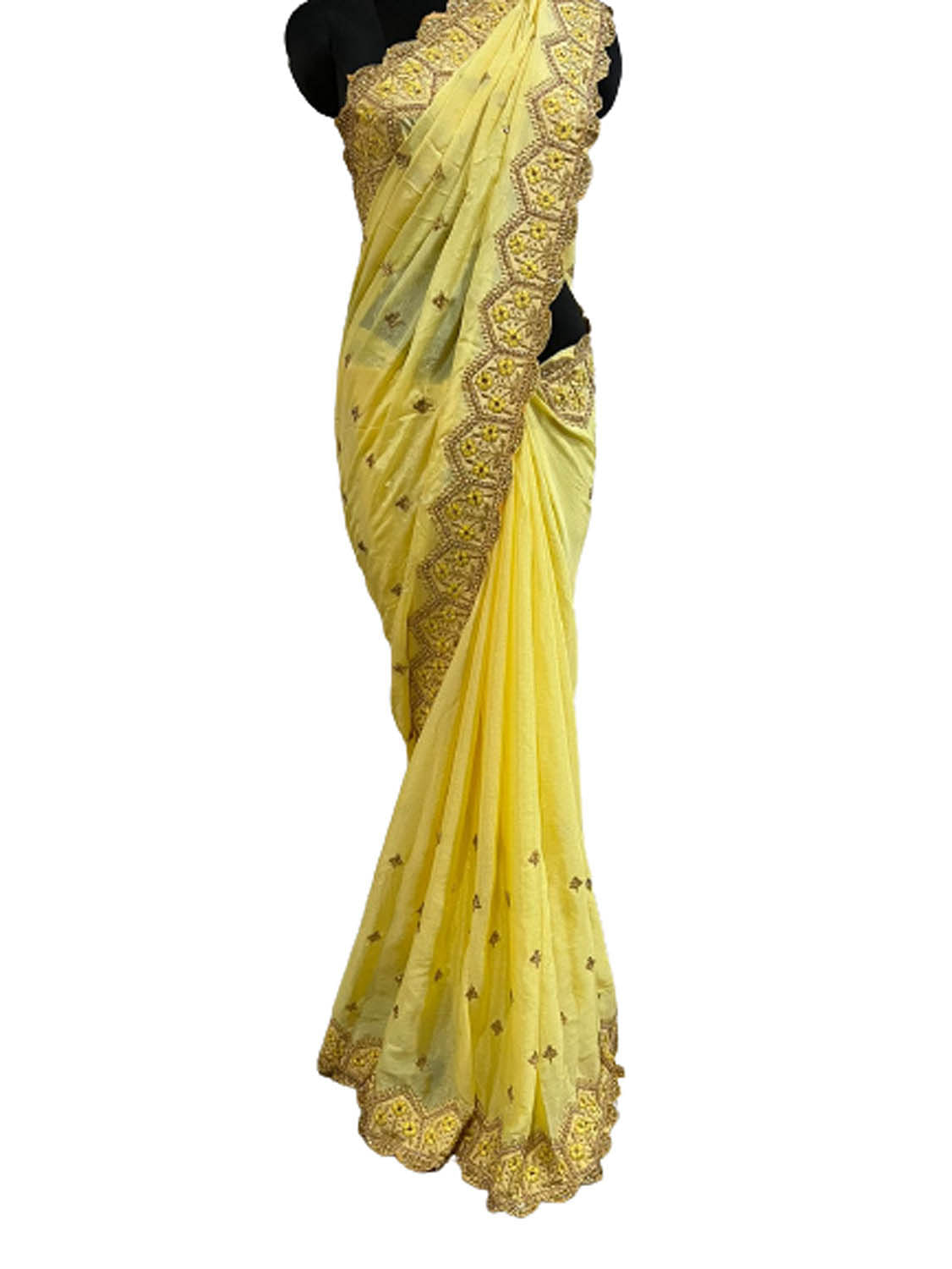 Authenzaa Anu Saree ETH PR AN04 Sky Green 