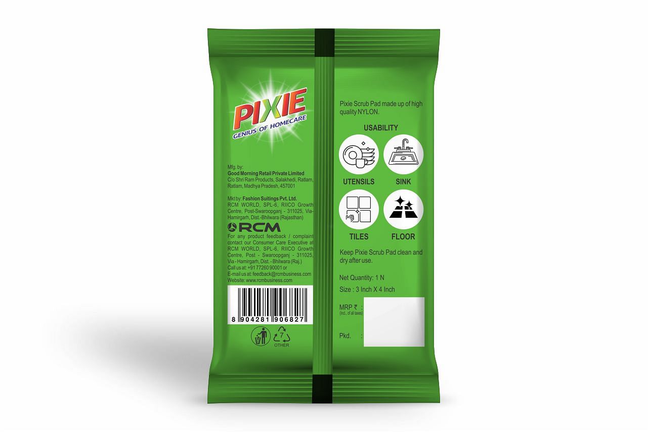 Pixie Green Scrub Pad