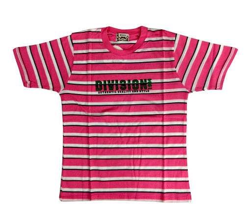 Round T shirt Kids Pink