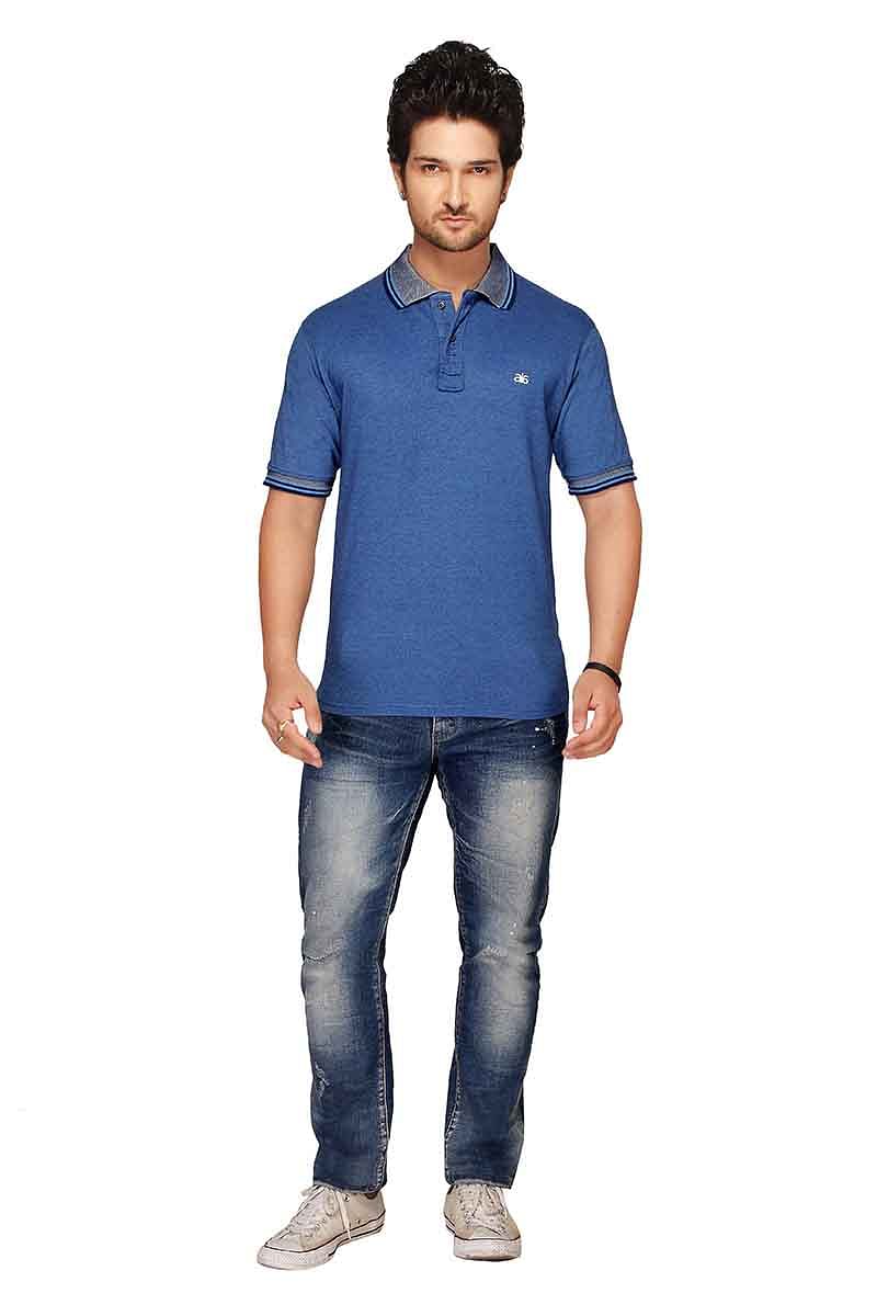 RE FPT 1-BLUE POLO T SHIRT