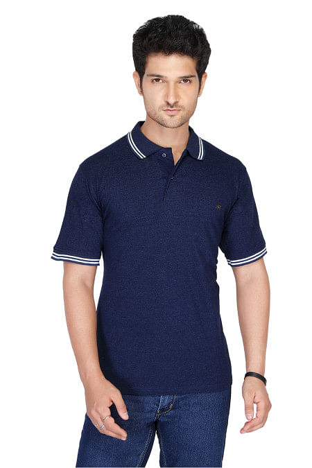 RE FPT 1-NAVY POLO T SHIRT
