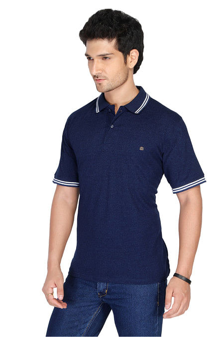 RE FPT 1-NAVY POLO T SHIRT