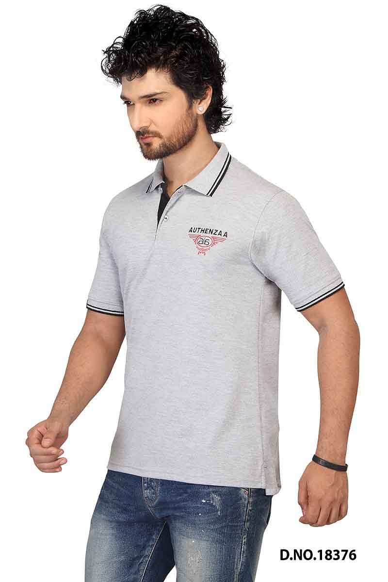 RE FPT 2-GRAY POLO T SHIRT