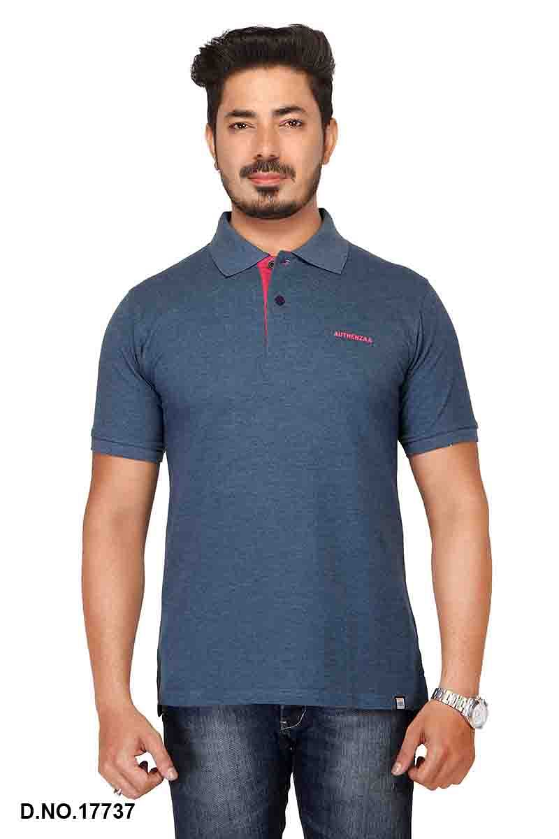 RE FPT 2-H. BLUE POLO T SHIRT