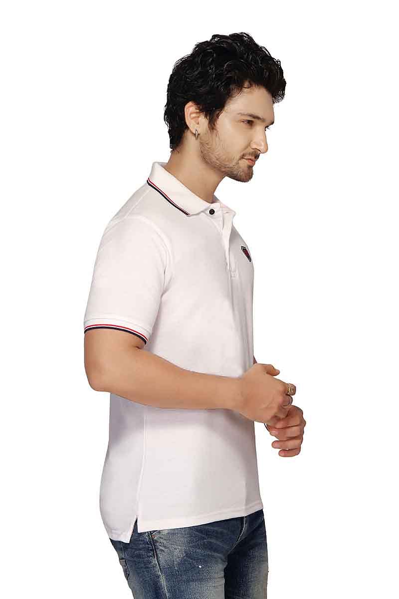 RE FPT 2-WHITE POLO T SHIRT