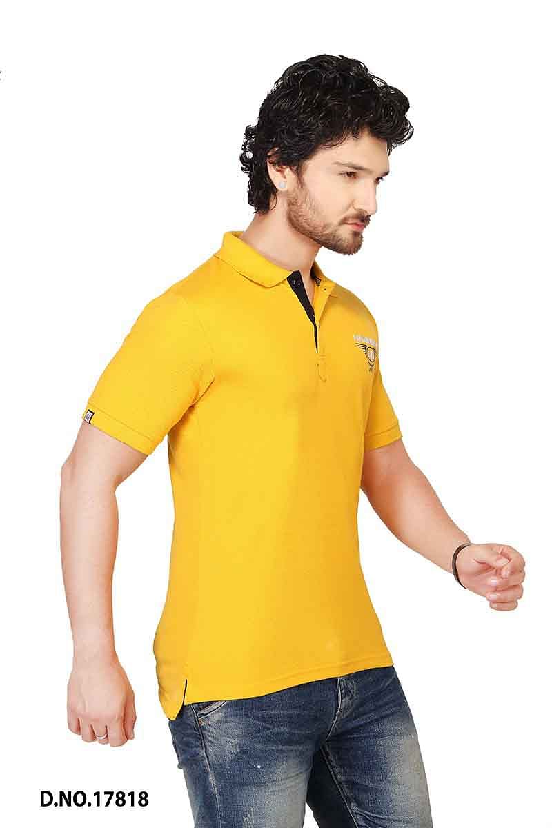 RE FPT 3-MUSTURD YELLOW POLO T SHIRT