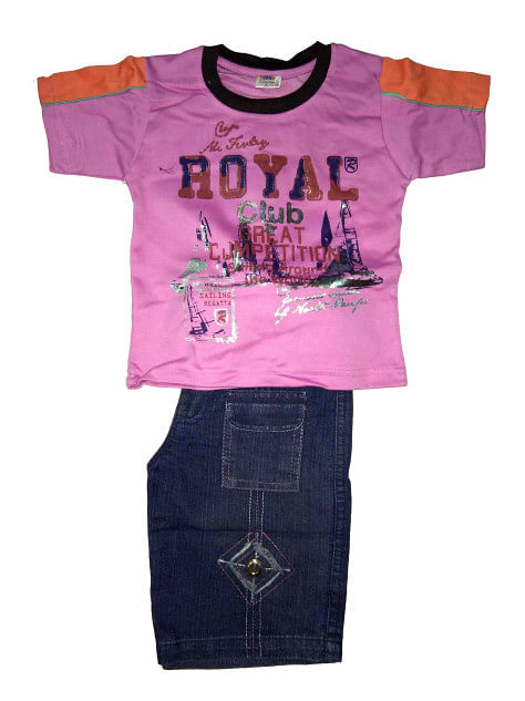 Royal club-Pink Kids Baba suit