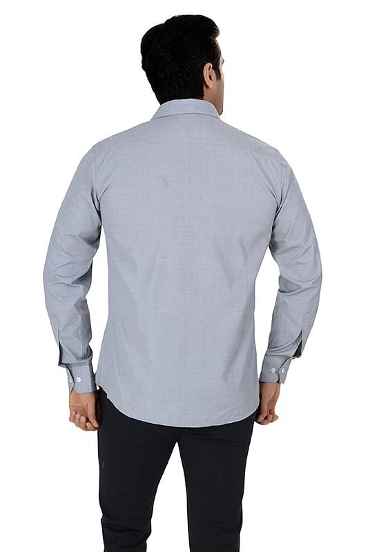 Light Grey Plain Formal Shirt