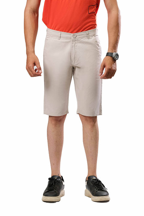 Authenzaa Shorts-CS-SH0001, Biege