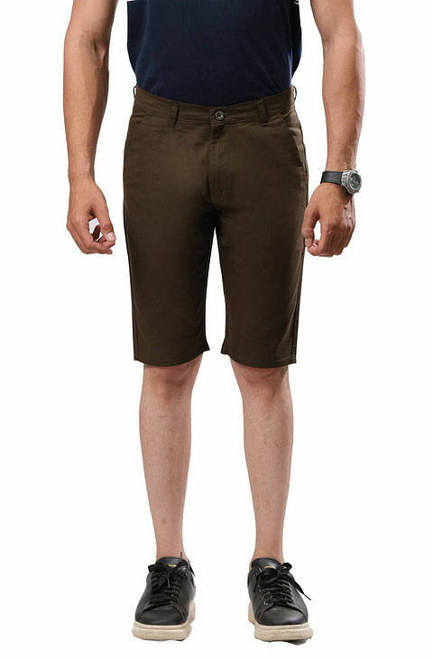 Authenzaa Shorts-CS-SH0001, Olive
