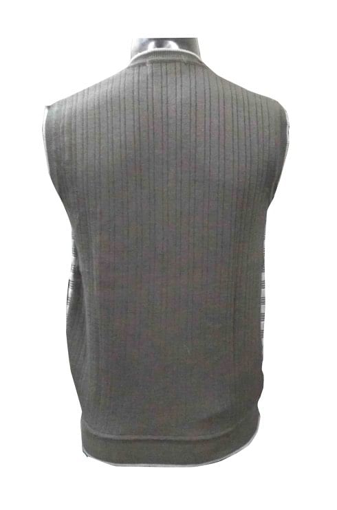 SL V NECK - Dark Gray Sleeveless Sweater