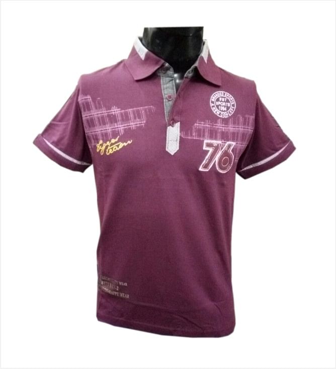SPORTS 76 - Purple Collar T-shirt