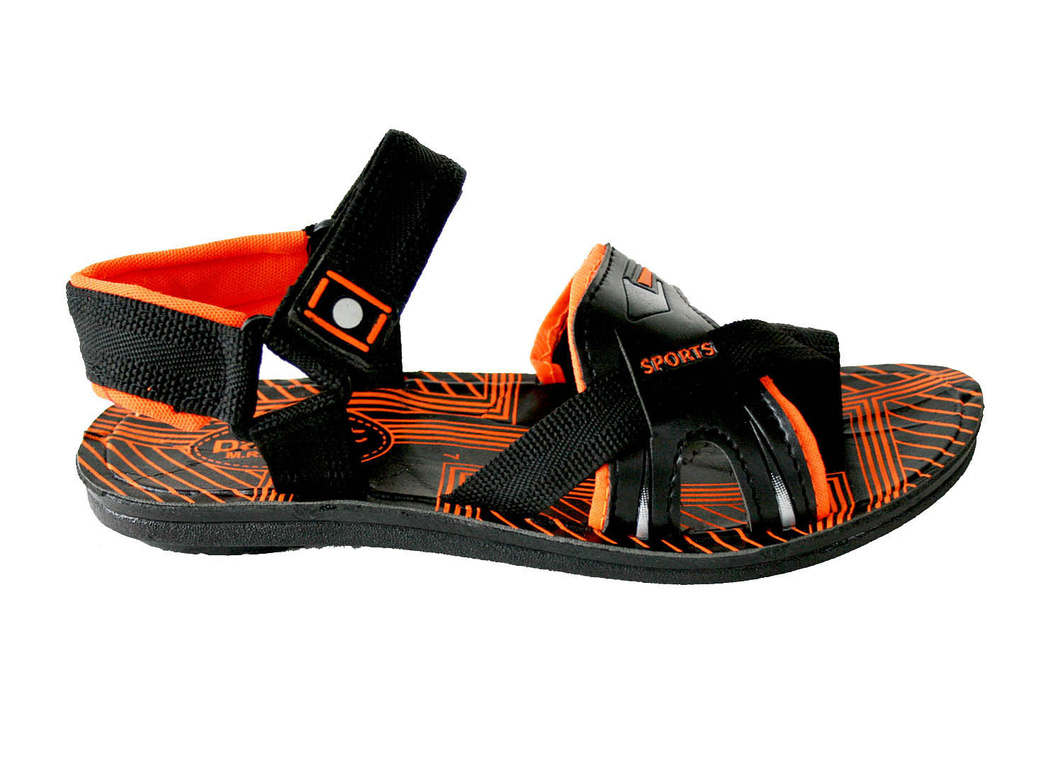 Pair-it Mn Sandals-RE-Gladio111- Black/Orange
