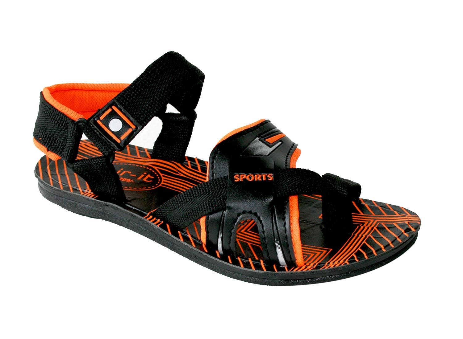 Pair-it Mn Sandals-RE-Gladio111- Black/Orange