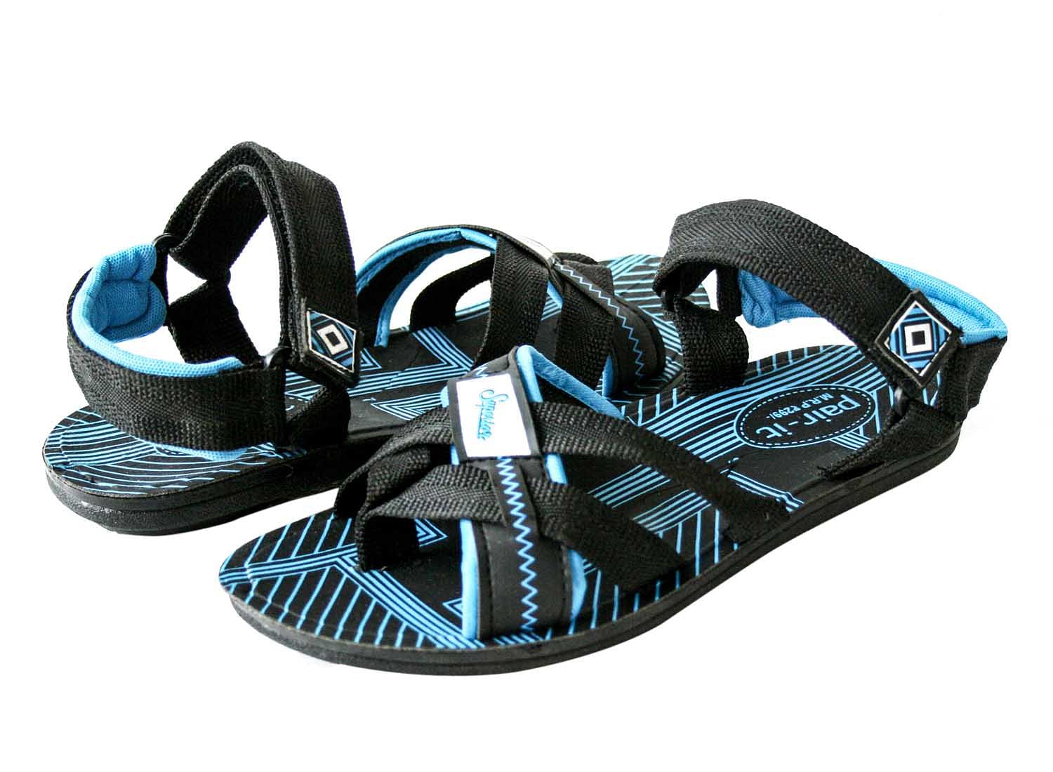 Pair-it Mn Sandals-RE-Gladio106-Black/S. Blue
