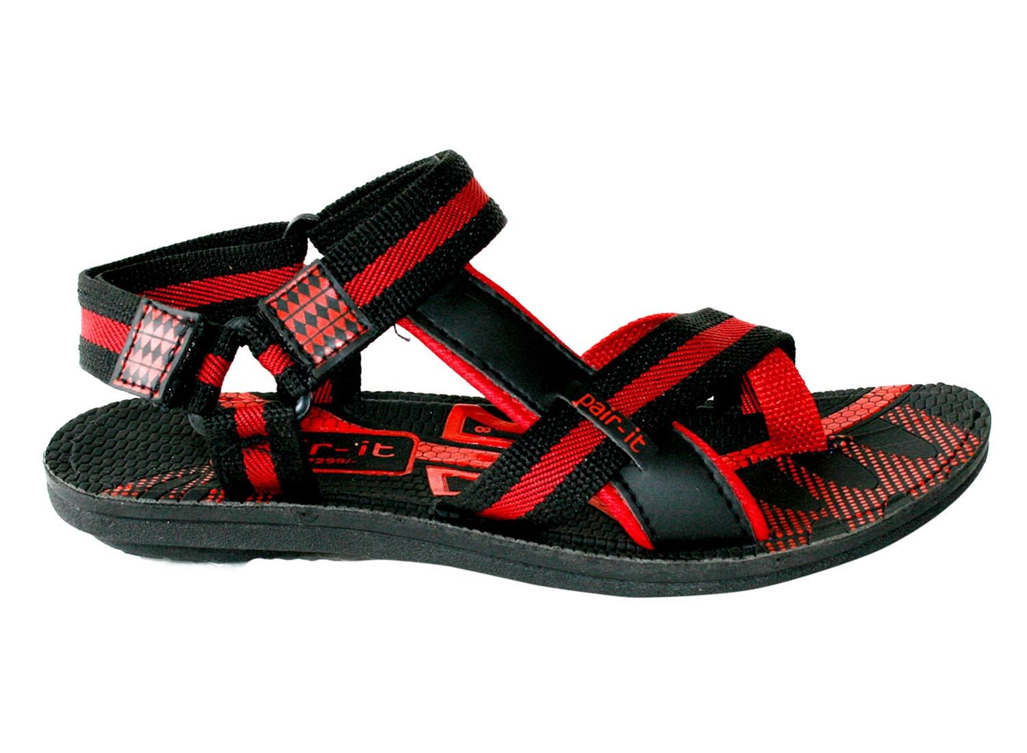 Pair-it Mn Sandals-RE-Gladio109-Black/Red