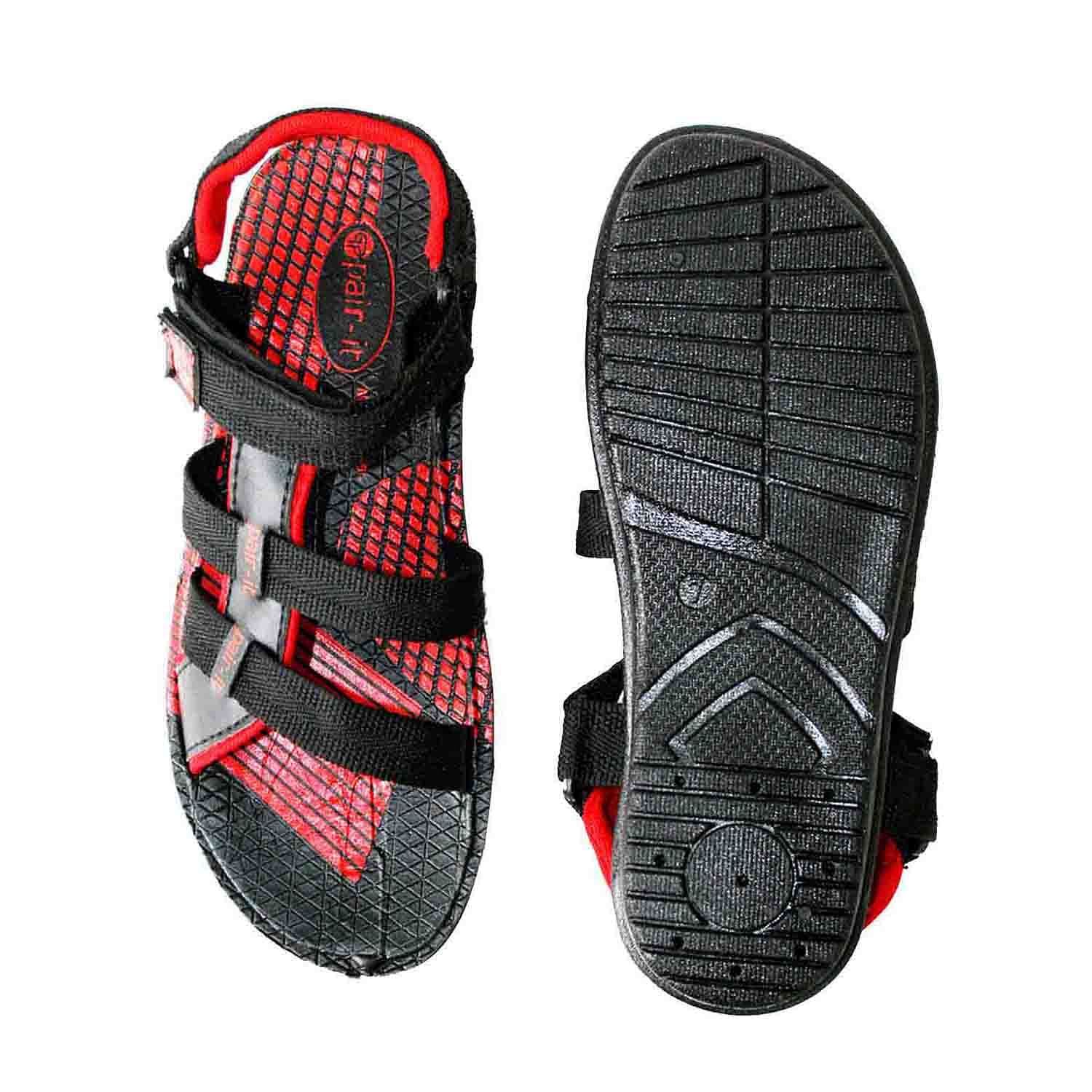 Pair-it Mn Sandals-RE-Gladio110-Black/Red