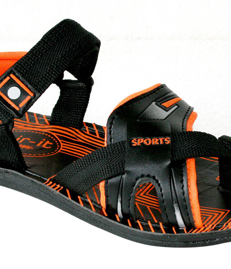 Pair-it Mn Sandals-RE-Gladio108-Black/Orange