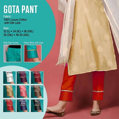 WMN PALAZZO GOTA PANT RED