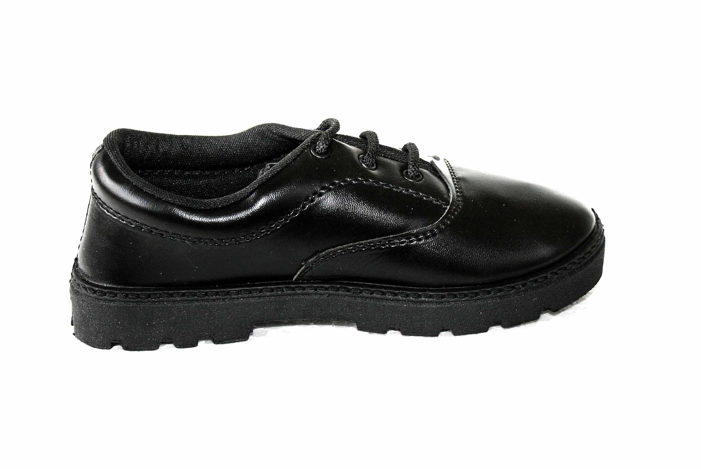 Pair-it Boys PVC School Shoe - Size- 6 - Color Black