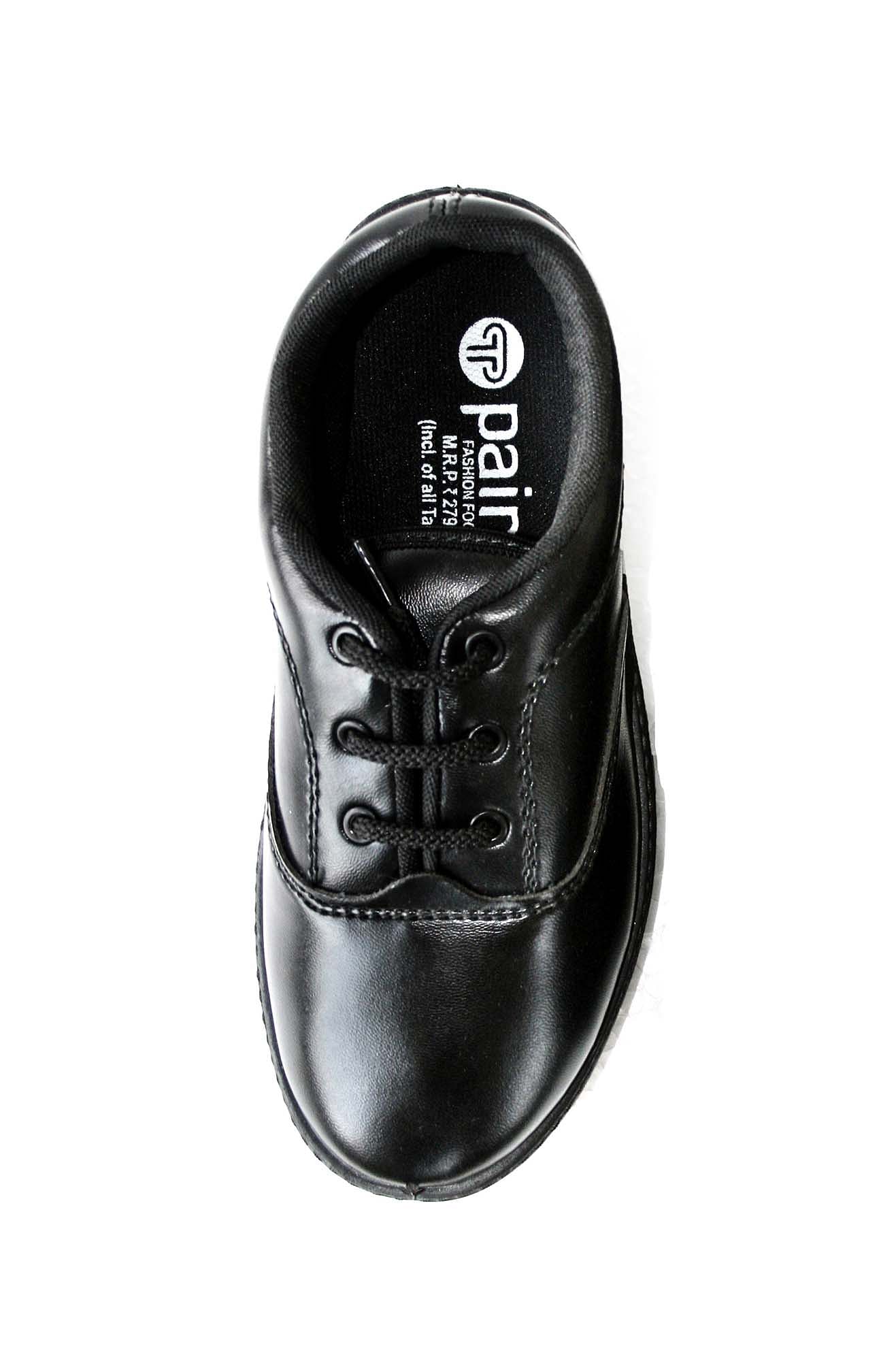 Pair-it Boys PVC School Shoe - Size- 6 - Color Black