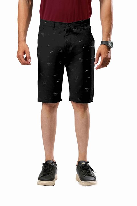 Authenzaa Shorts-CS-SH0002, Black