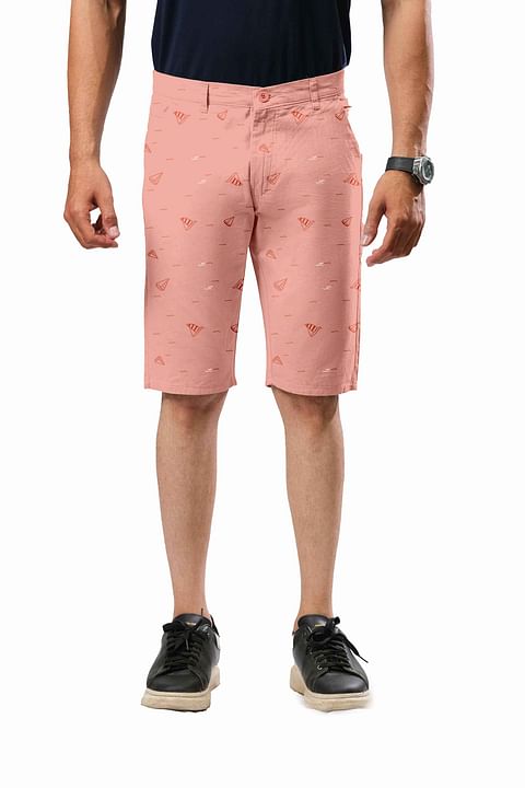 Authenzaa Shorts-CS-SH0002, Peach