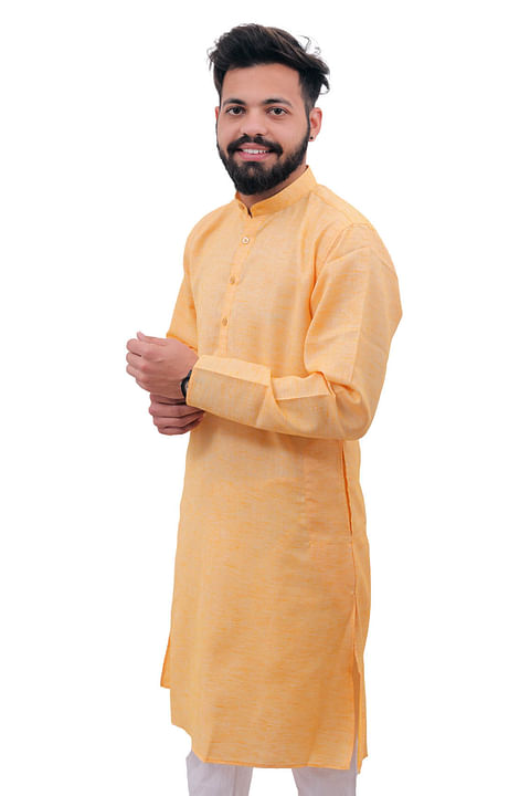 Authenzaa Ehnos Full Sleeve Kurta TR-EK1009, Orange