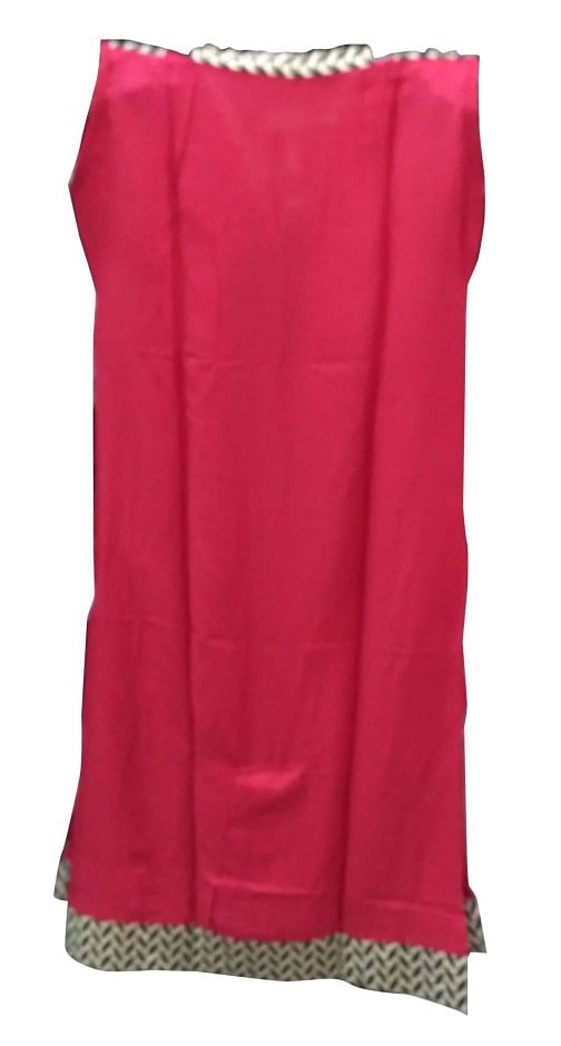 TAMANNA 10595 - Pink 1 Cotton Stitched Kurti