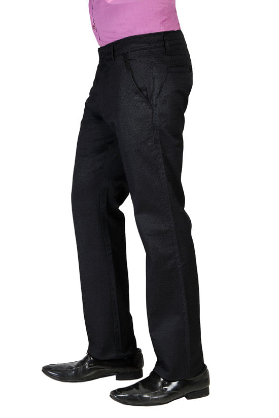 UTD 972 Black Casual Trouser