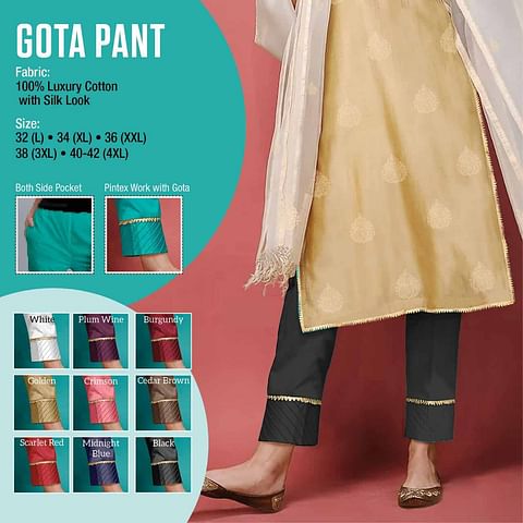 WMN PALAZZO GOTA PANT BLACK