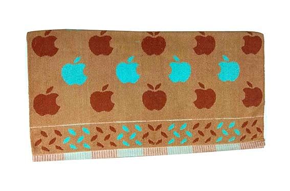 APPLE 1-BROWN-COTTON TERRY TOWEL