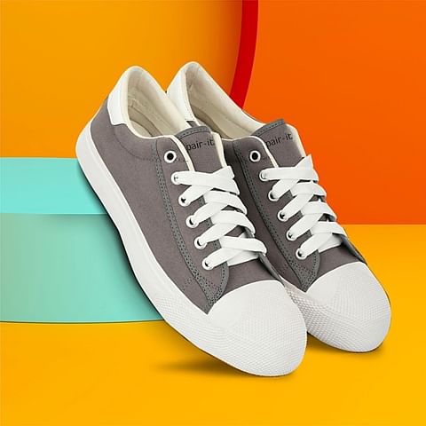 Pair-it Men Vulcanized Canvas Shoes BR-CANVAS004 Grey