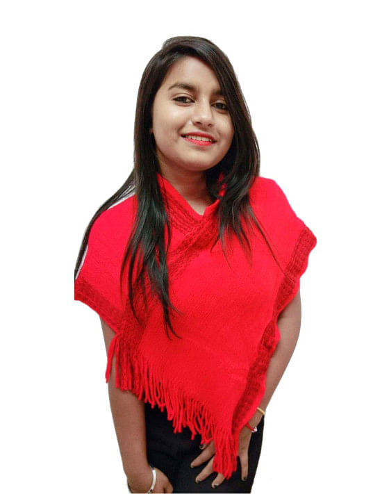 WOMEN TOP-RED-WT OUTER D NO 02